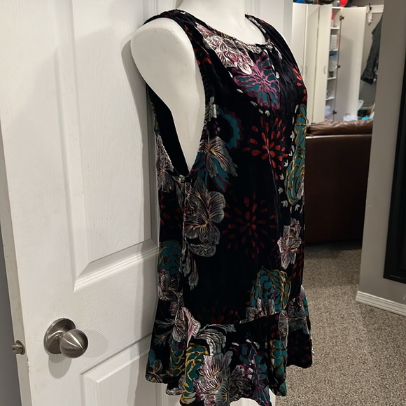 Free People velvet burnout mini dress - Picture 5 of 7